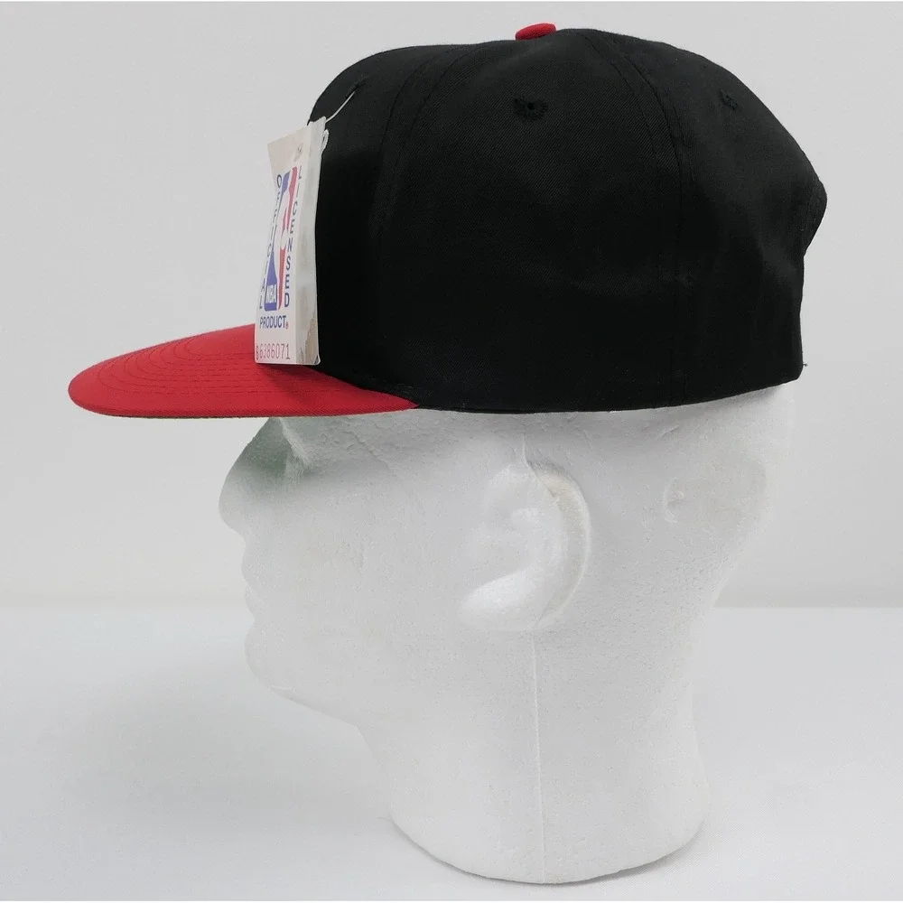 NEW! 90s Chicago Bulls Snapback Hat NBA Trucker Flat Bill One Size Fits All AJD